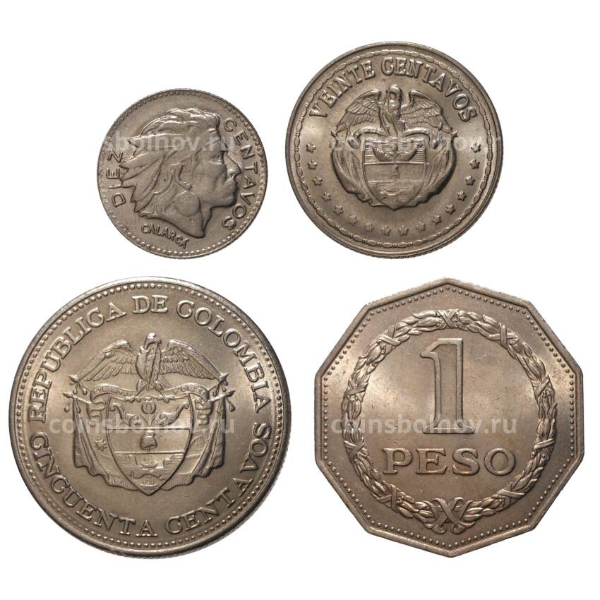 Набор монет — Колумбия