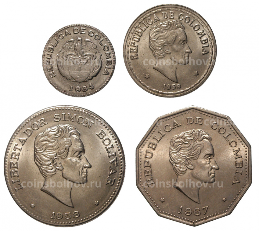 Набор монет — Колумбия (вид 2)