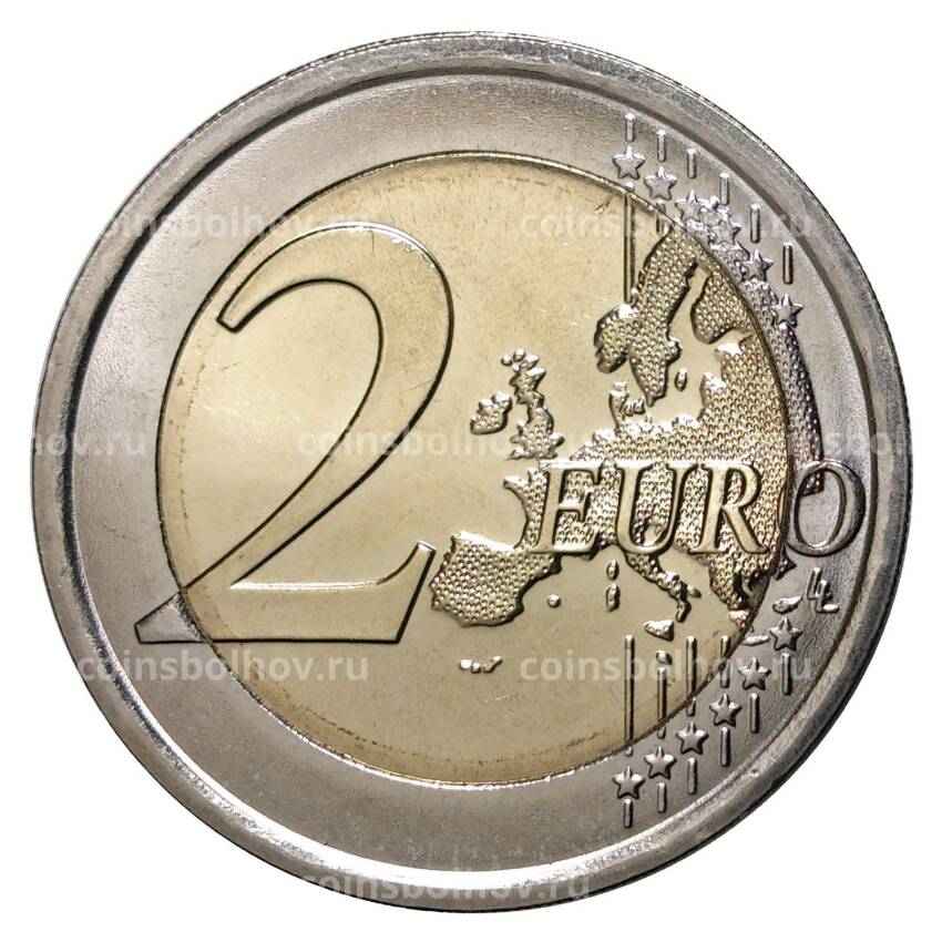 Монета 2 евро 2015 года 30 лет флагу ЕС - Словения (вид 2)