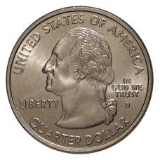 Монета 25 центов 2002 года D Штаты и территории — Миссисипи (реверс)