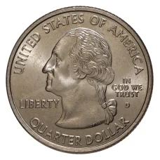 Монета 25 центов 2002 года D Штаты и территории — Миссисипи (реверс)