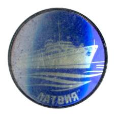 Значок Корабль «Латвия» (аверс)