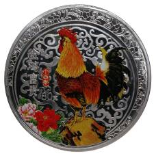 Монетовидный жетон 80 юаней 2017 года Год петуха