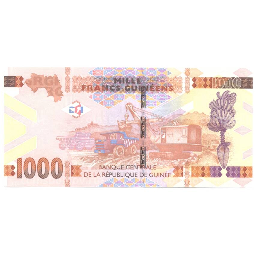 Банкнота 1000 франков 2015 года (вид 2)