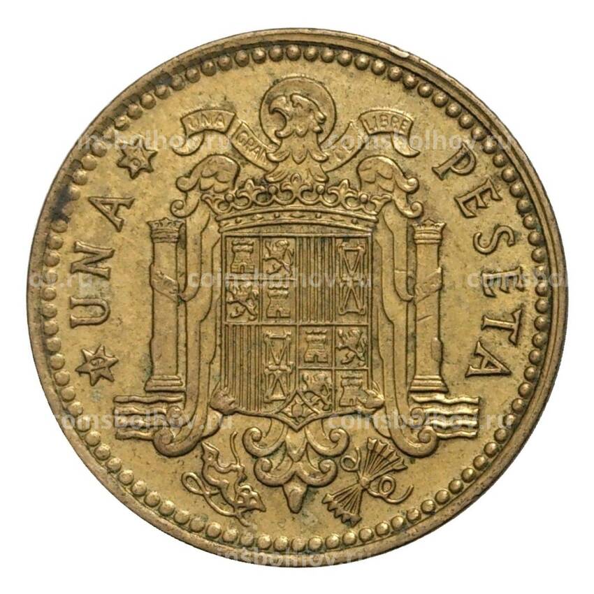 Монета 1 песета 1966 (67) года