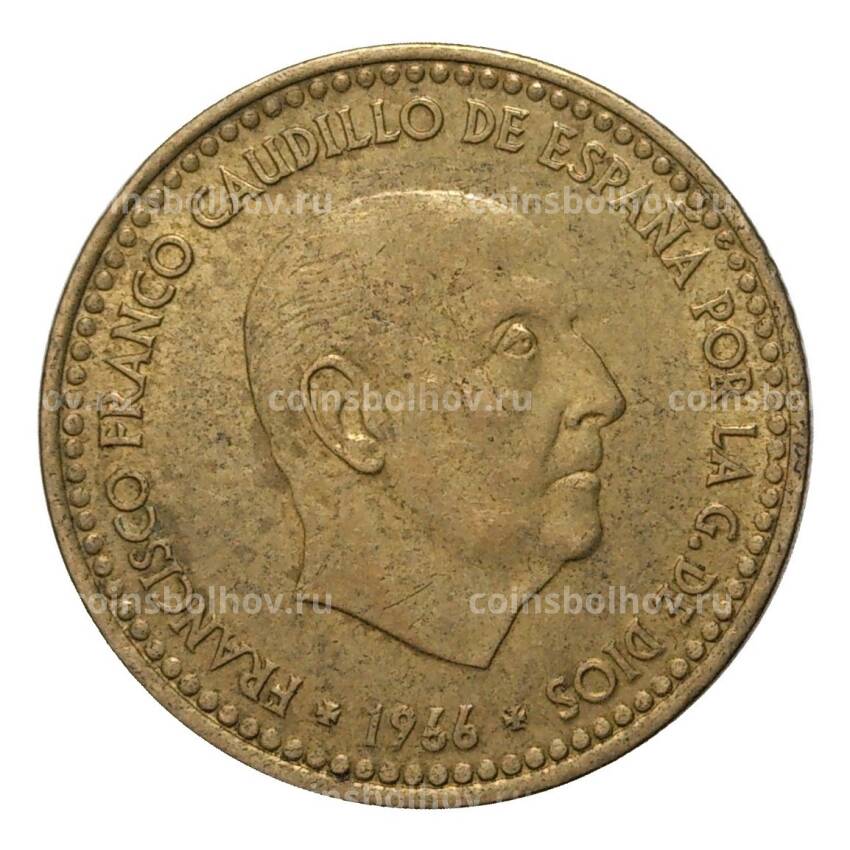 Монета 1 песета 1966 (69) года (вид 2)