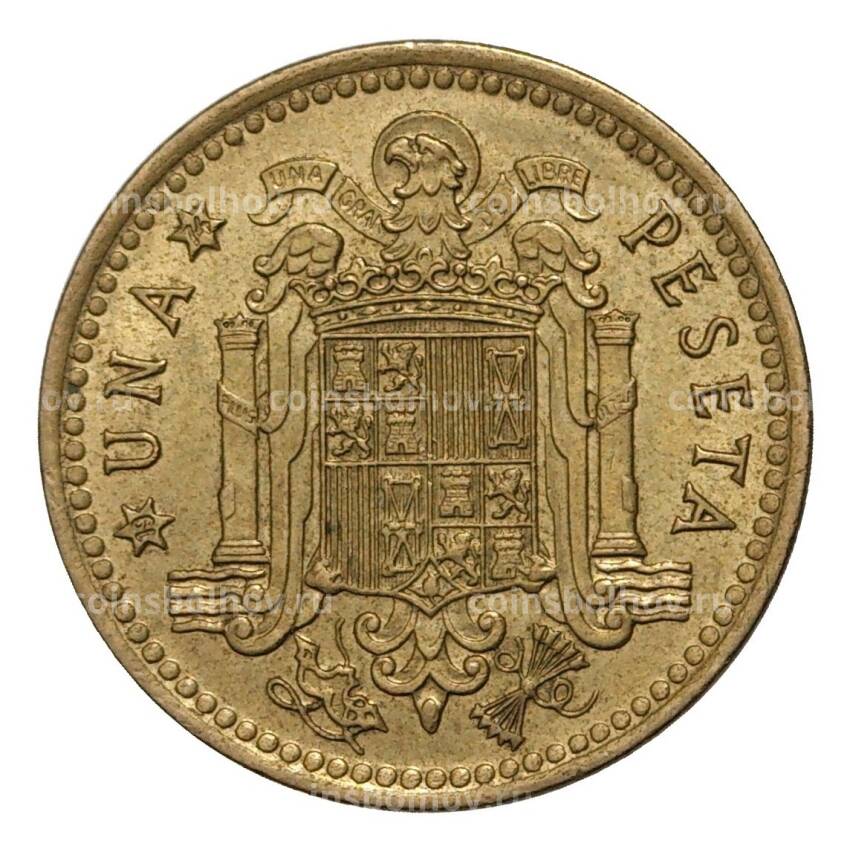 Монета 1 песета 1966 (74) года