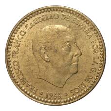 Монета 1 песета 1966 (75) года (реверс)