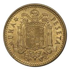 Монета 1 песета 1975 (78) года (аверс)