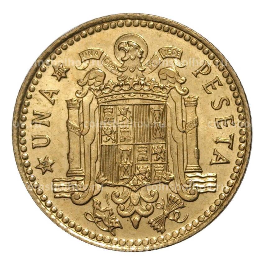 Монета 1 песета 1975 (80) года