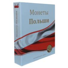Папка-переплет с кольцевым механизмом для листов формата Optima — «Монеты Польши» (аверс)