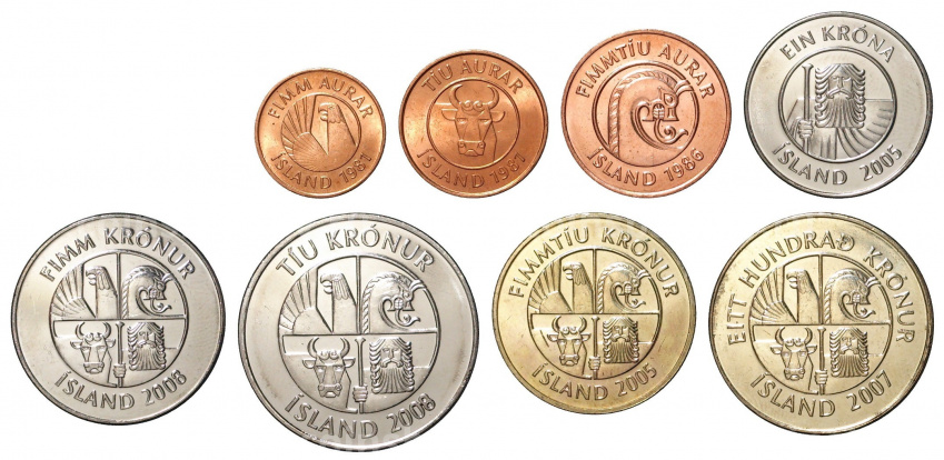 Набор монет — Исландия (вид 2)