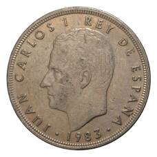 Монета 5 песет 1983 года Испания (аверс)