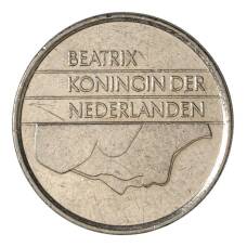Монета 25 центов 1982 года Нидерланды (реверс)