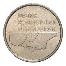Монета 25 центов 1986 года Нидерланды (реверс)