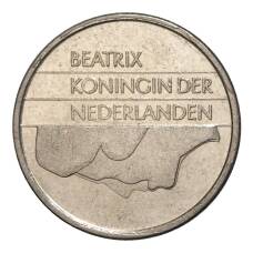 Монета 25 центов 1987 года Нидерланды (реверс)
