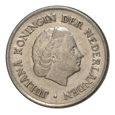 Монета 25 центов 1951 года Нидерланды (реверс)