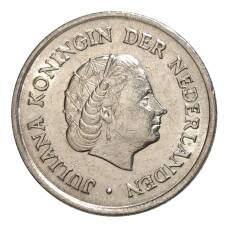 Монета 25 центов 1962 года Нидерланды (реверс)