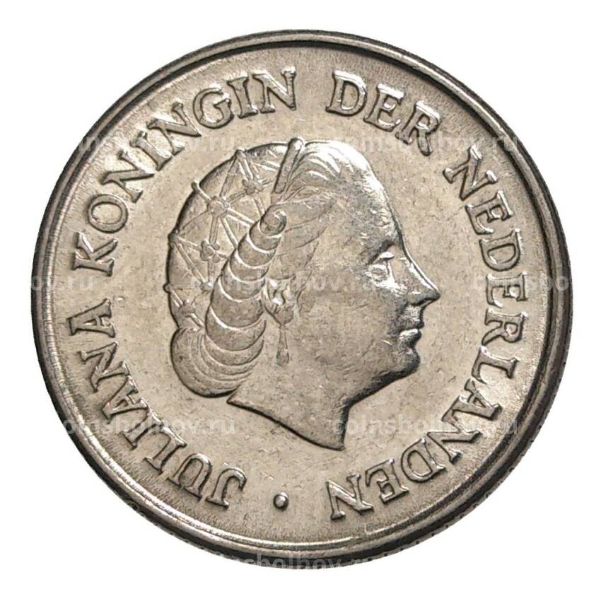 Монета 25 центов 1964 года Нидерланды (вид 2)