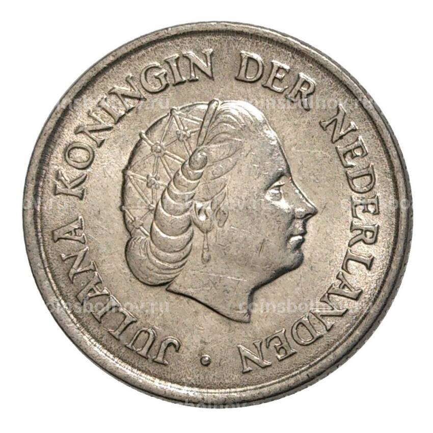 Монета 25 центов 1965 года Нидерланды (вид 2)