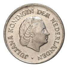 Монета 25 центов 1976 года Нидерланды (реверс)