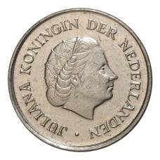 Монета 25 центов 1977 года Нидерланды (реверс)