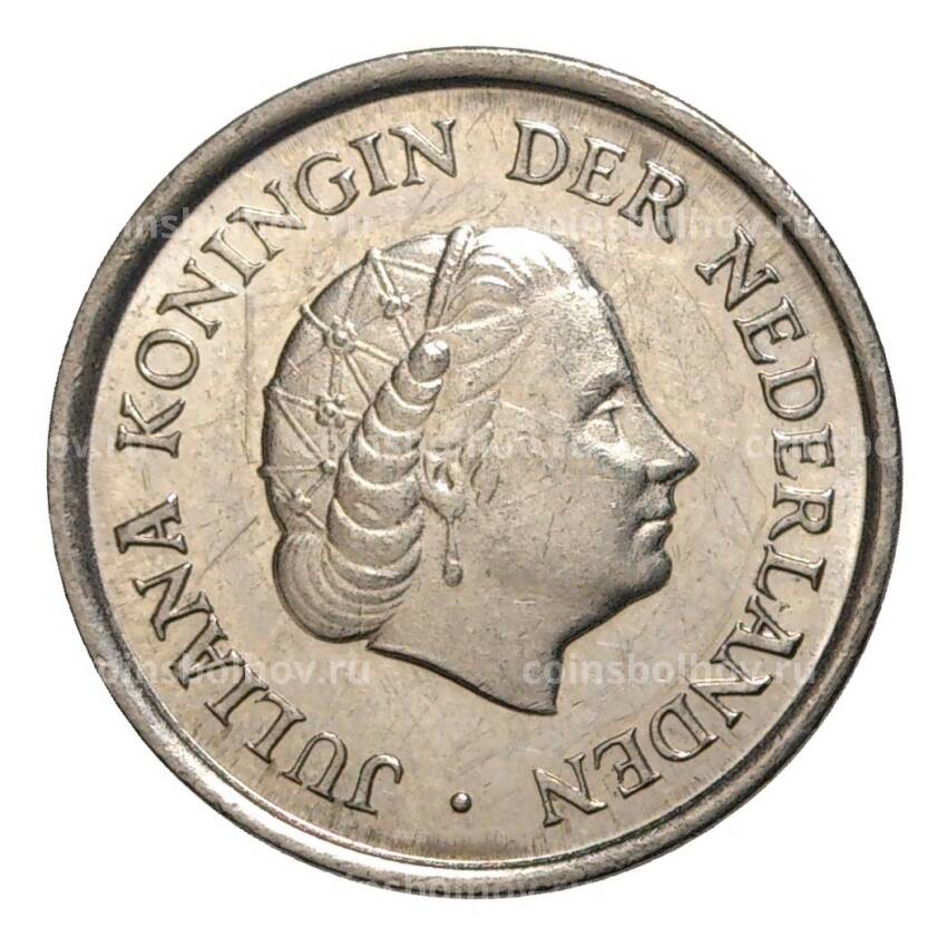 Монета 25 центов 1980 года Нидерланды (вид 2)