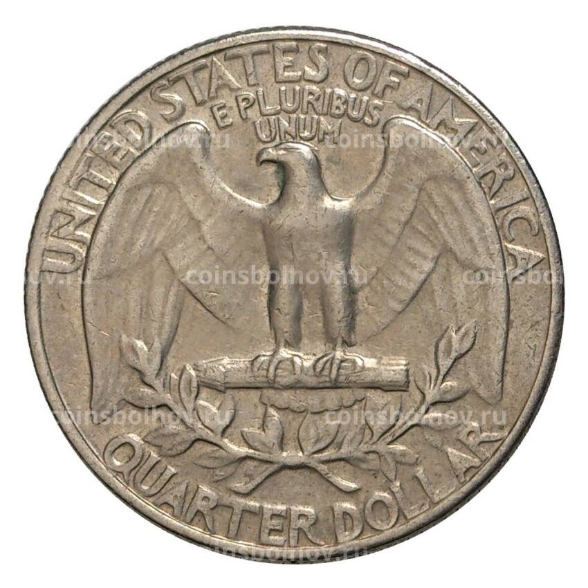 Монета 25 центов (1/4 доллара) 1967 года — США (вид 2)