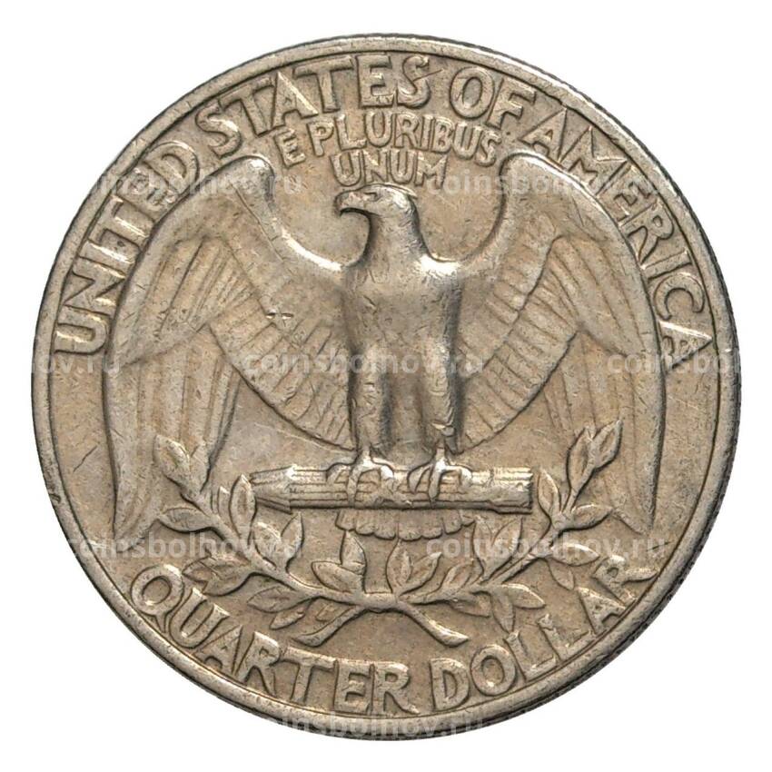 Монета 25 центов (1/4 доллара) 1969 года — США (вид 2)