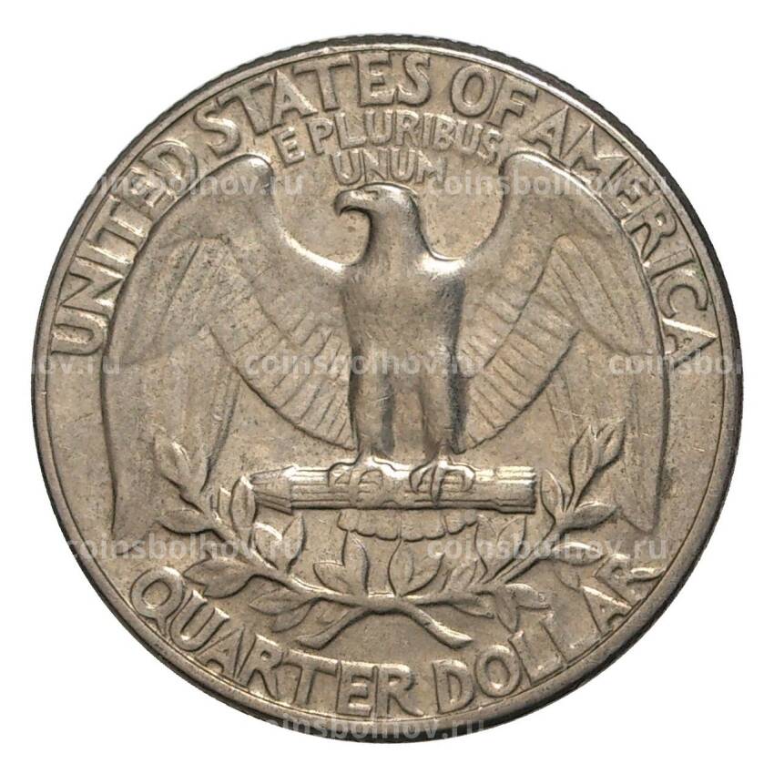 Монета 25 центов (1/4 доллара) 1970 года D — США (вид 2)