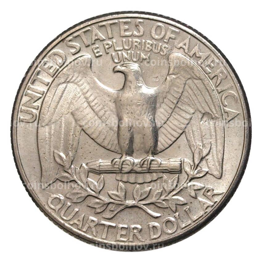 Монета 25 центов (1/4 доллара) 1980 года Р — США (вид 2)
