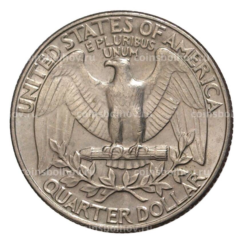 Монета 25 центов (1/4 доллара) 1981 года D — США (вид 2)