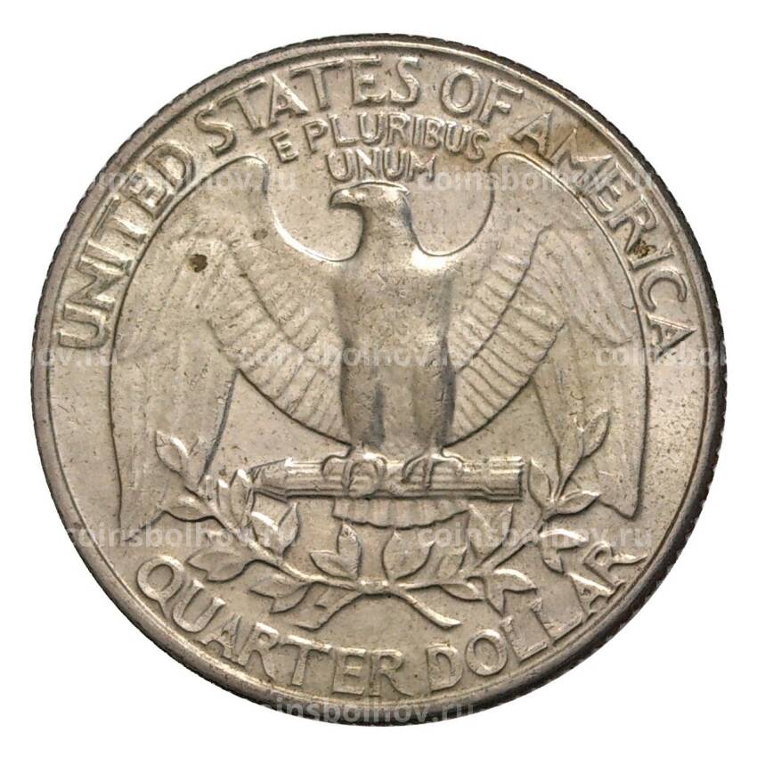 Монета 25 центов (1/4 доллара) 1984 года Р — США (вид 2)