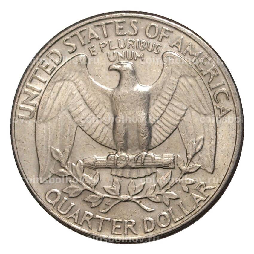 Монета 25 центов (1/4 доллара) 1984 года D — США (вид 2)