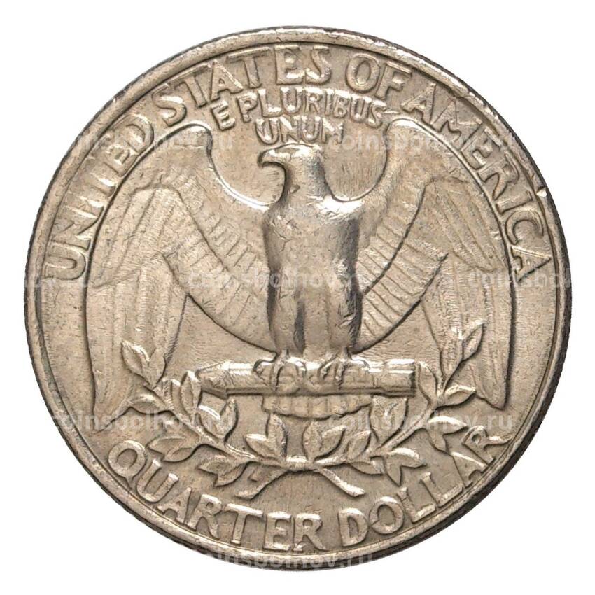 Монета 25 центов (1/4 доллара) 1985 года Р — США (вид 2)