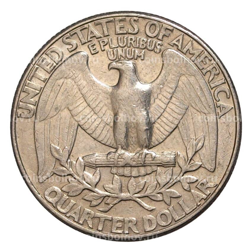 Монета 25 центов (1/4 доллара) 1986 года Р — США (вид 2)