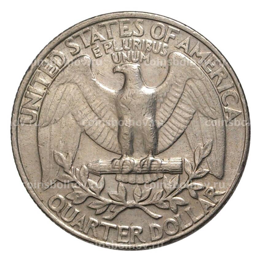 Монета 25 центов (1/4 доллара) 1988 года Р — США (вид 2)