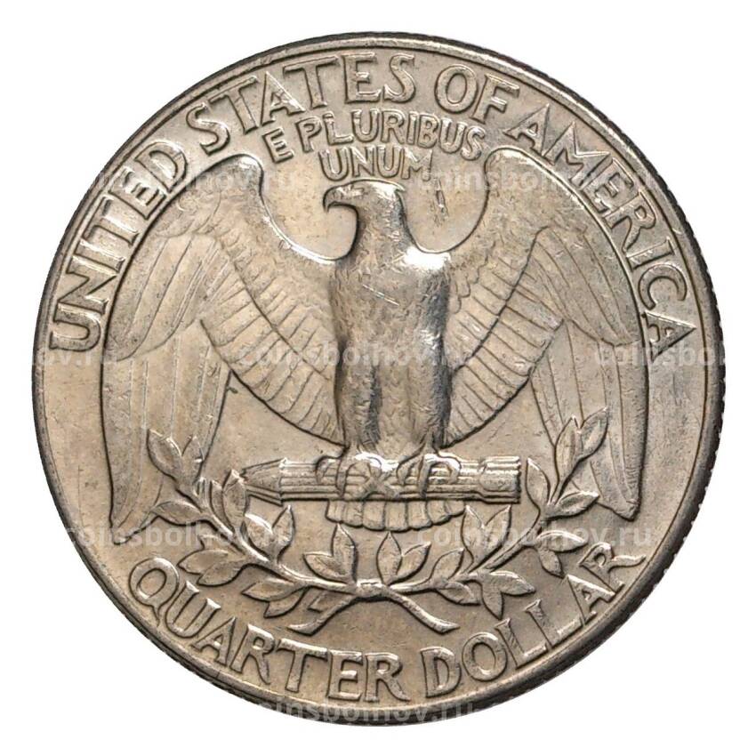 Монета 25 центов (1/4 доллара) 1990 года D — США (вид 2)