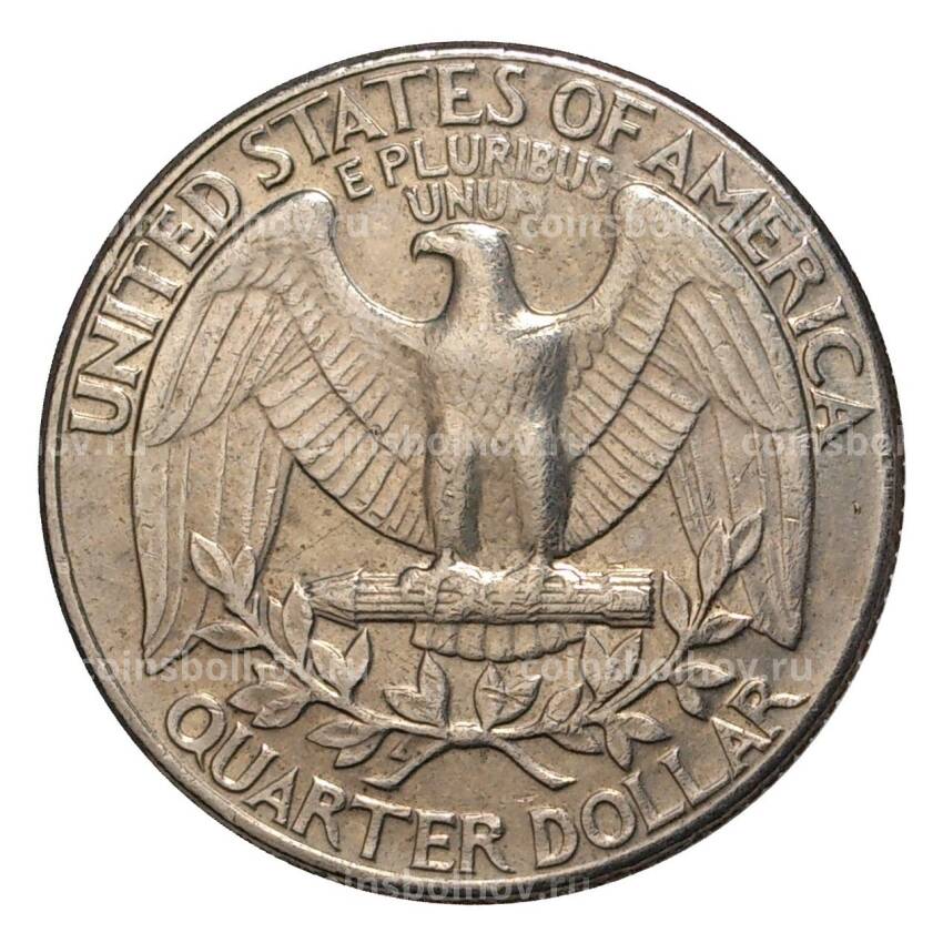Монета 25 центов (1/4 доллара) 1991 года Р — США (вид 2)
