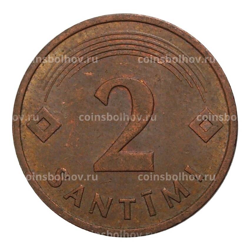 Монета 2 сантима 1992 года Латвия (вид 2)