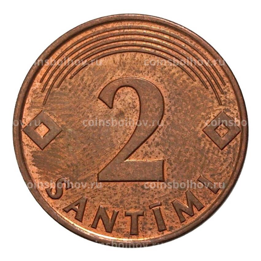 Монета 2 сантима 2000 года Латвия (вид 2)