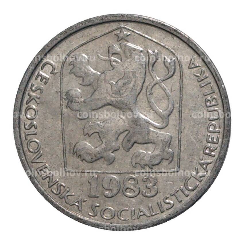 Монета 10 геллеров 1983 года Чехословакия