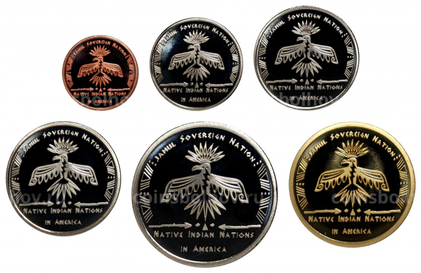 Набор монет 2017 года Коренные нации Америки — Племена «Черноногих» (вид 2)