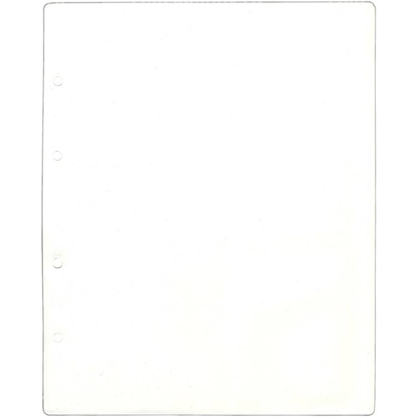 Лист-разделитель промежуточный (белый) в альбомы формата Optima
