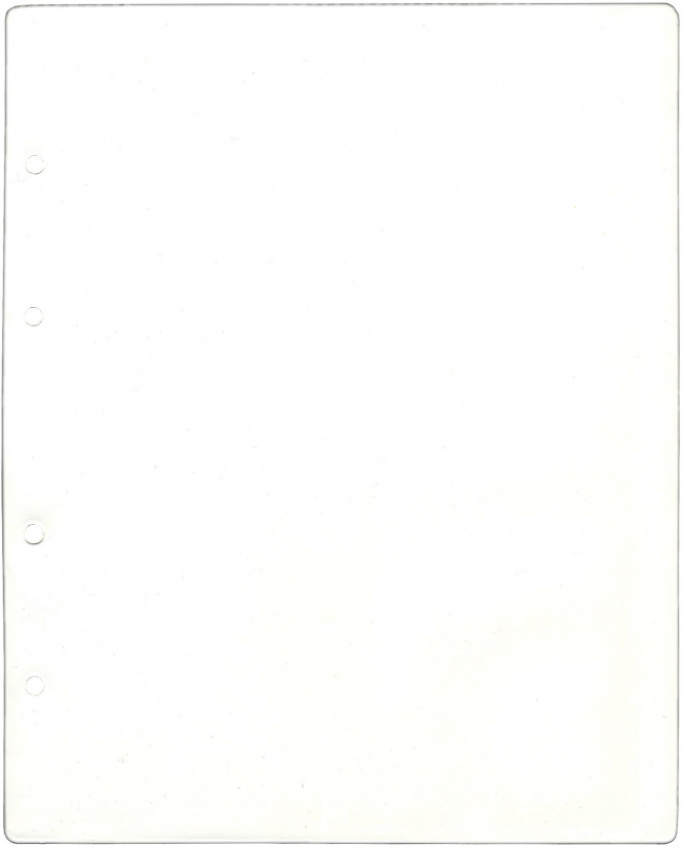 Лист-разделитель промежуточный (белый) в альбомы формата Optima (вид 2)
