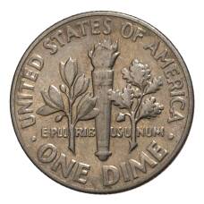 Монета 10 центов (1 дайм) 1965 года США (реверс)