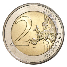Монета 2 евро 2012 года Люксембург — 100 лет со дня смерти Великого герцога Люксембургского Вильгельма IV (реверс)