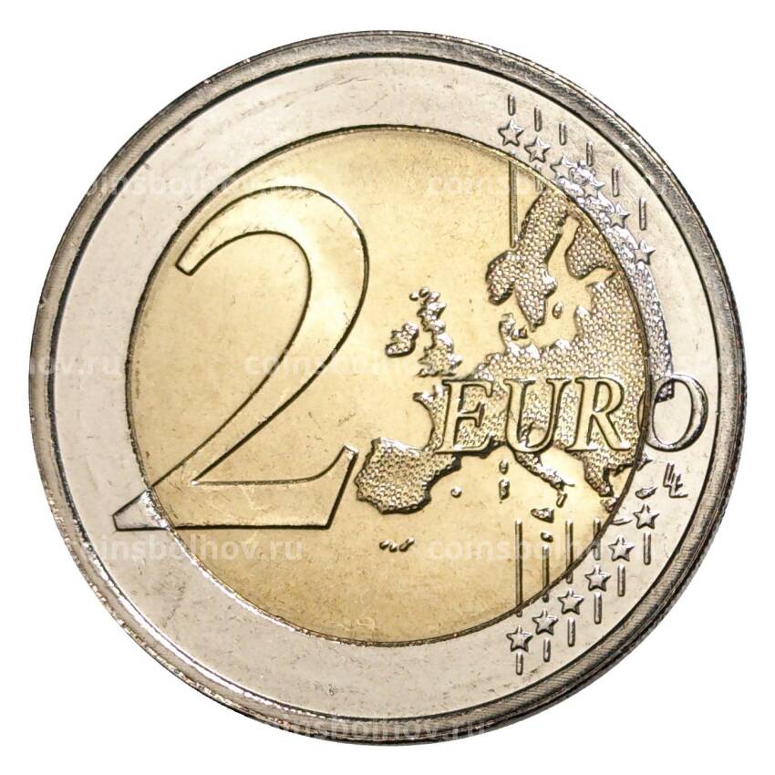 Монета 2 евро 2012 года Люксембург — 100 лет со дня смерти Великого герцога Люксембургского Вильгельма IV (вид 2)