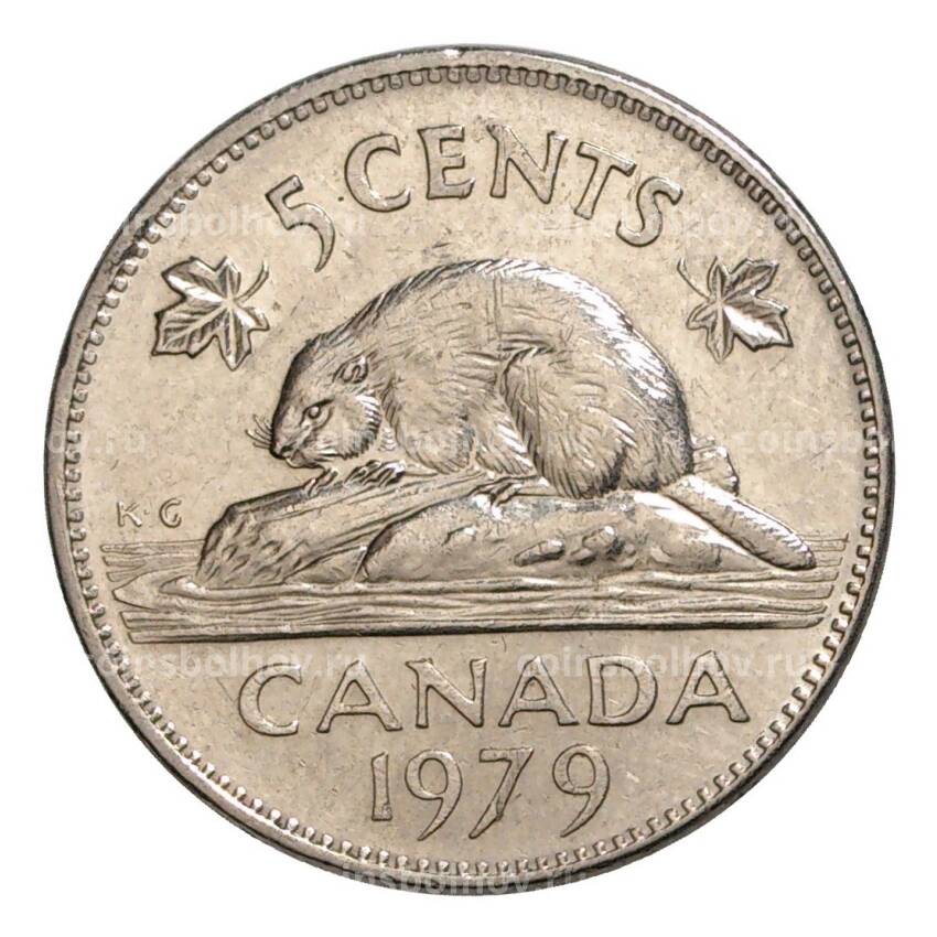 Монета 5 центов 1979 года Канада