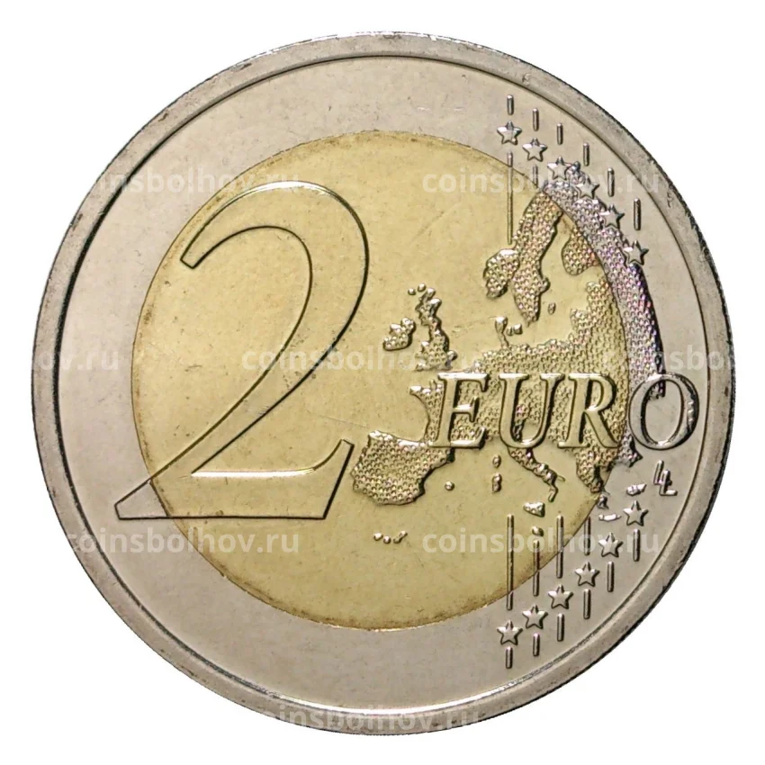 Монета 2 евро 2014 года 10 лет членства Словакии в ЕС (вид 2)